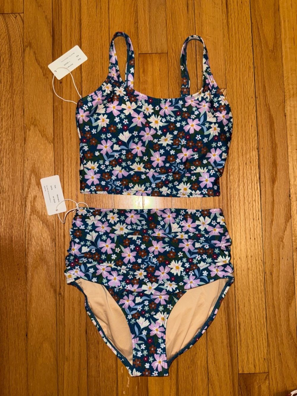 Floral High-Waisted Bikini Set